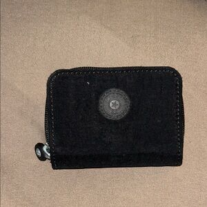 Kipling Small Black Zippered Wallet